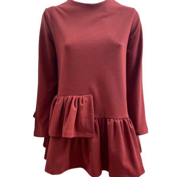Blusa con balza