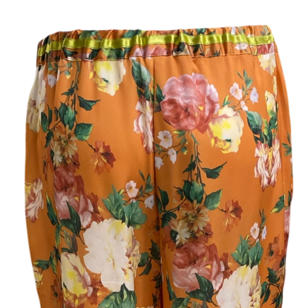 Pantalone satin fantasia