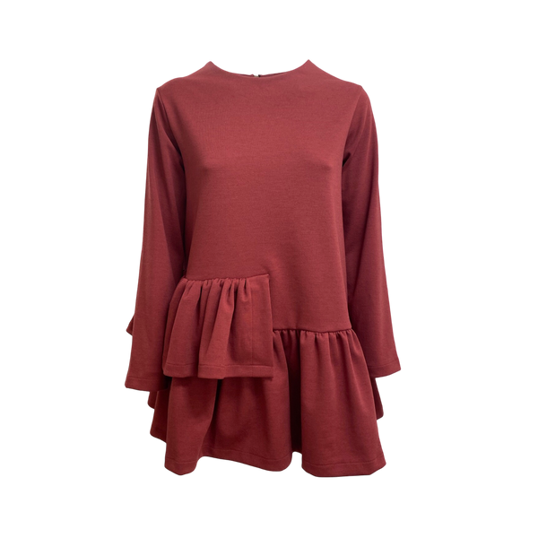 Blusa con balza