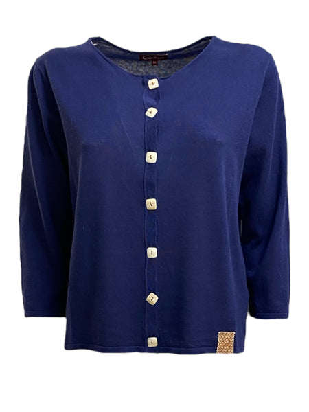 Cardigan lino e cotone