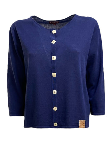 Cardigan lino e cotone