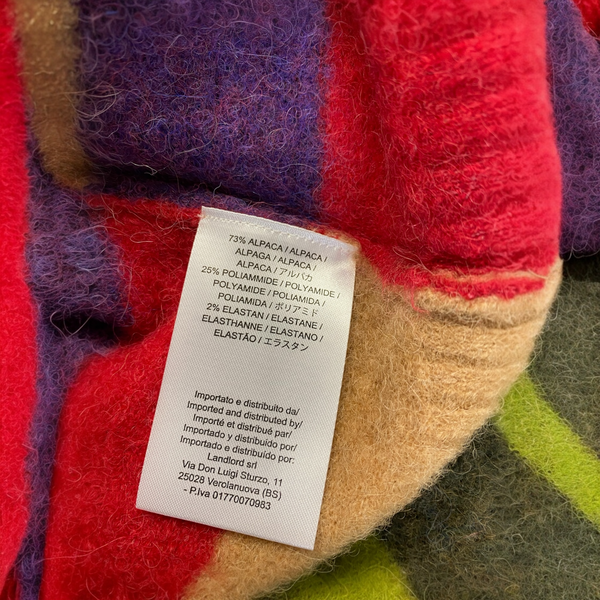 Gilet alpaca a righe