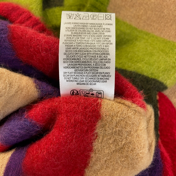 Gilet alpaca a righe