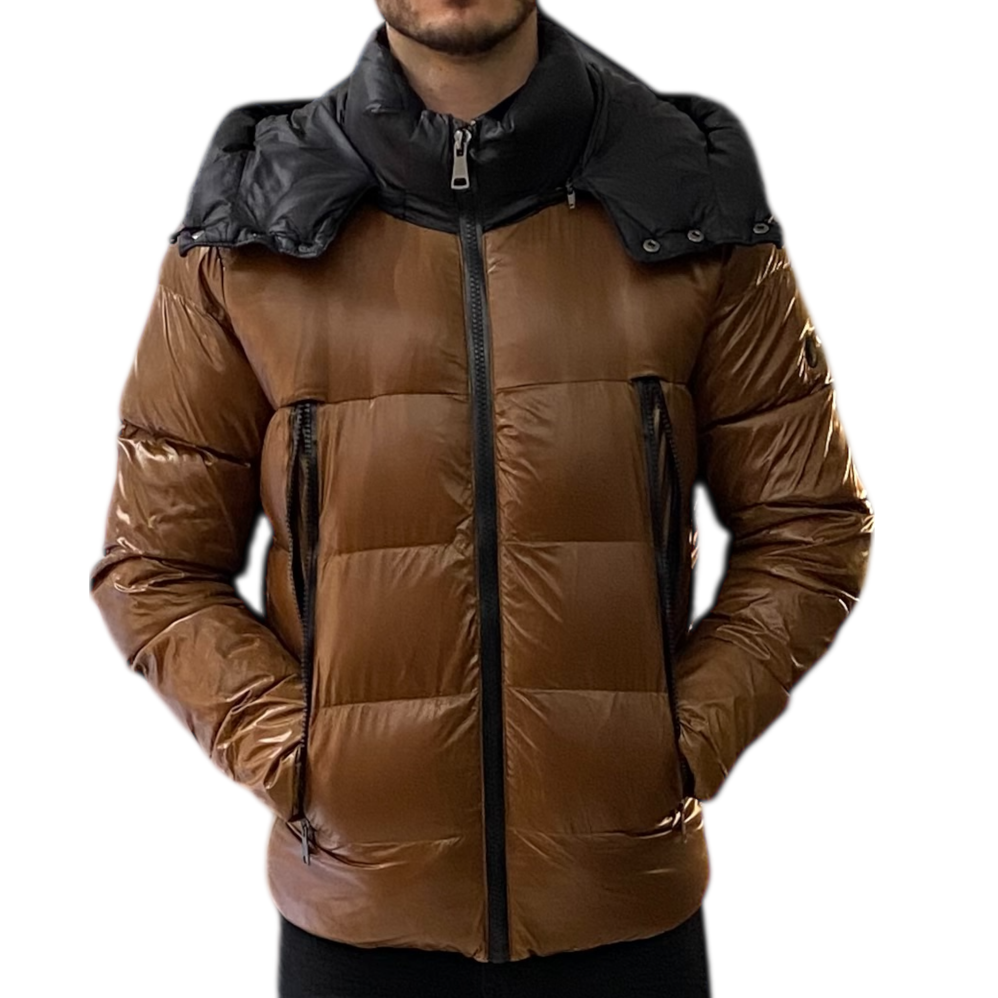 Giaccone con cappuccio rimovibile